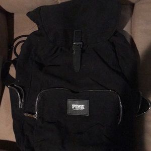 Canvas drawstring backpack